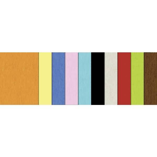 Tonpapier 130g/qm 50x70cm VE=100 Blatt 10 Farben sortiert