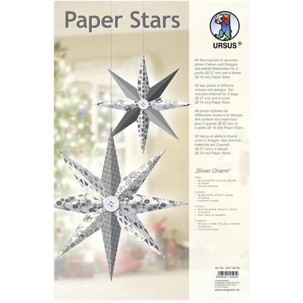 Bastelset Stars Silver Stars