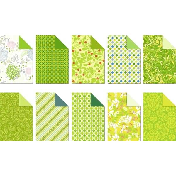 Designkarton Block Jade 200g/qm 24x34cm VE=20 Blatt sortiert