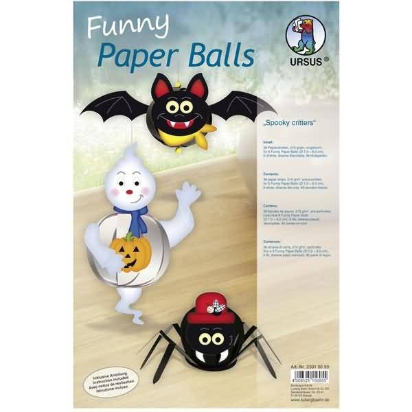 Funny Paper Balls 'Spooky critters'