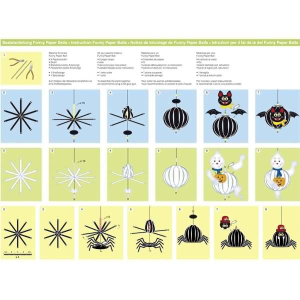 Funny Paper Balls 'Spooky critters'