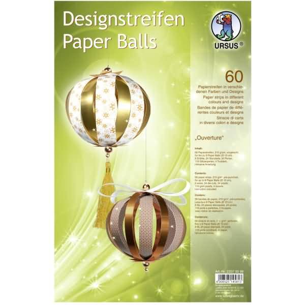 Bastelset Designstreifen Paper Balls Ouverture
