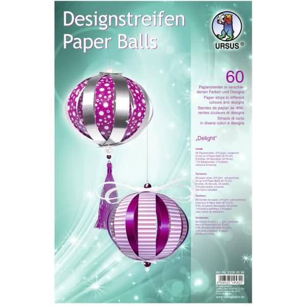 Bastelset Designstreifen Paper Balls Delight