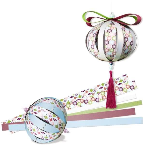 Bastelset Designstreifen Paper Balls Jolly Christmas