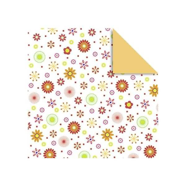 Faltblätter Florentien 'Millefleurs' 80g/qm 10cm rund VE=65 Blatt Motiv 2