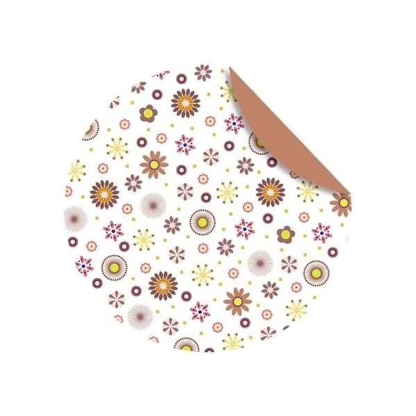 Faltblätter Florentien 'Millefleurs' 80g/qm 10cm rund VE=65 Blatt Motiv 3