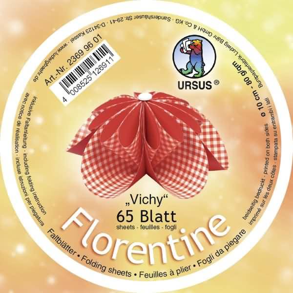 Faltblätter Florentine Vichy 10cm