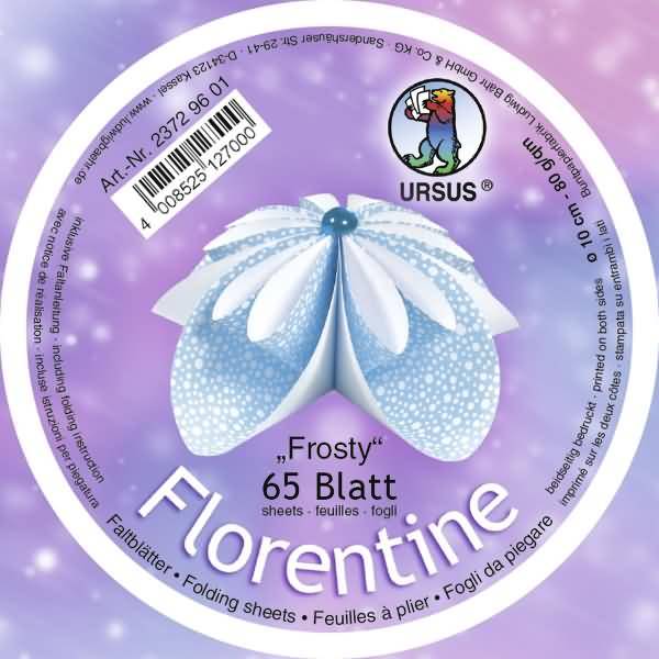 Faltblätter Florentine Frosty 10cm