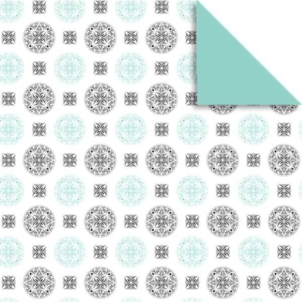 Faltblätter Florentine Jade 15x15cm