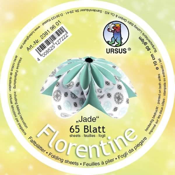 Faltblätter Florentine Jade 10cm