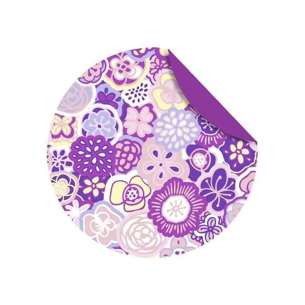 Faltblätter Florentine Flower Power 80g/qm 10cm rund VE=65 Blatt Motiv 01