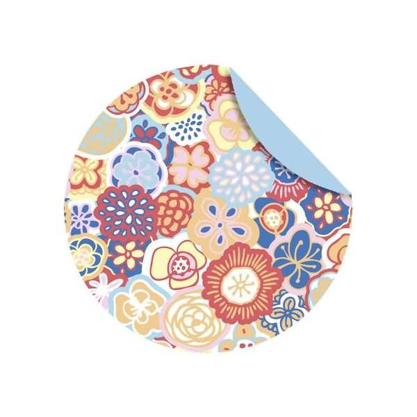 Faltblätter Florentine Flower Power 80g/qm 10cm rund VE=65 Blatt Motiv 02