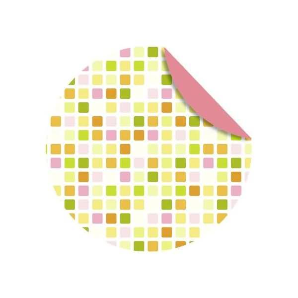 Faltblätter Florentine Mosaik 80g/qm 10cm rund VE=65 Blatt Motiv 01