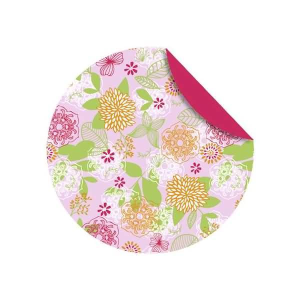 Faltblätter Florentine Springtime 80g/qm 10cm rund VE=65 Blatt Motiv 01