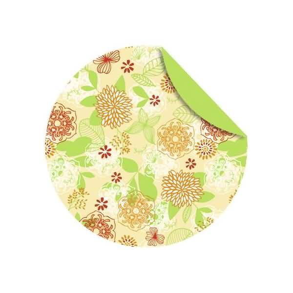 Faltblätter Florentine Springtime 80g/qm 10cm rund VE=65 Blatt Motiv 03