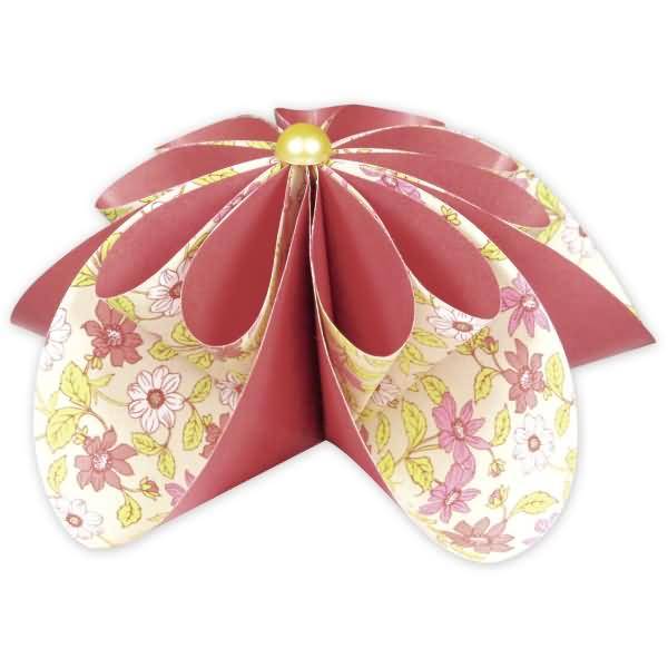 Faltblätter Florentine Anemonen 80g/qm 10cm rund VE=65 Blatt Motiv 01