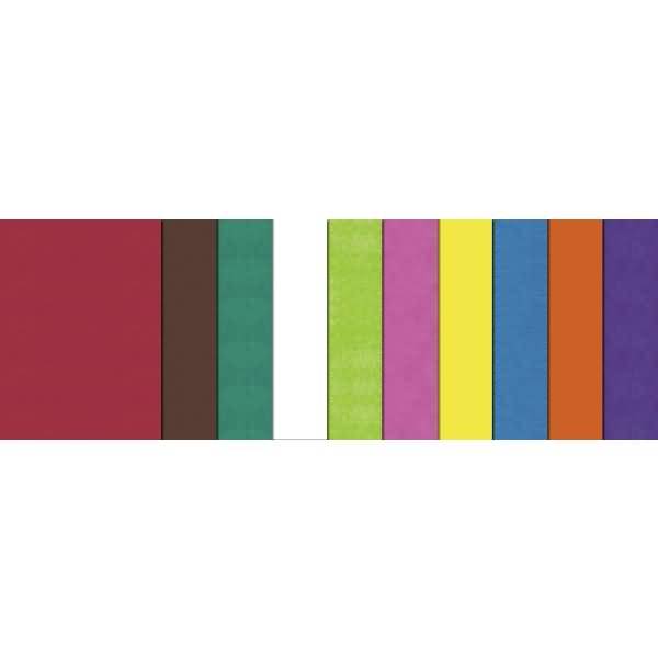 Transparentpapier 42g/qm 35x50cmVE=25 Blatt 10 Farben sortiert