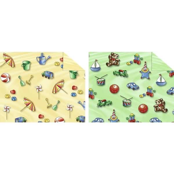 Tonkarton 220g/qm 49,5x68cm VE=10 Bogen Kinderparadies 2 Motive sortiert