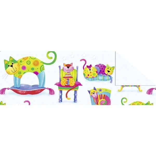 Tonkarton 220g/qm 49,5x68cm Happy Kitty