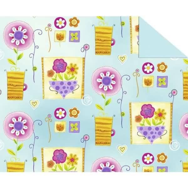 Tonkarton 220g/qm 49,5x68cm Happy Blooming