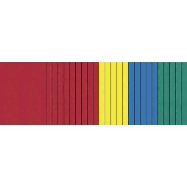 Transparentpapier 42g/qm 70x100cm 2x gefalzt VE=25 Bogen 4F.sortiert