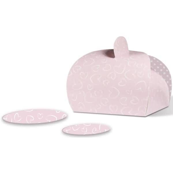 Geschenkbox Hochzeit Rose 6,5x6x4,3cm VE=12 Stück