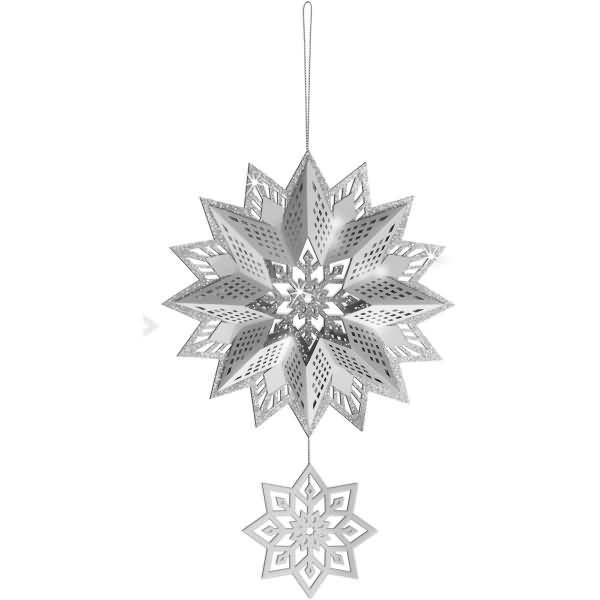 Bastelset 3D Glittersterne 'Estelle' silber