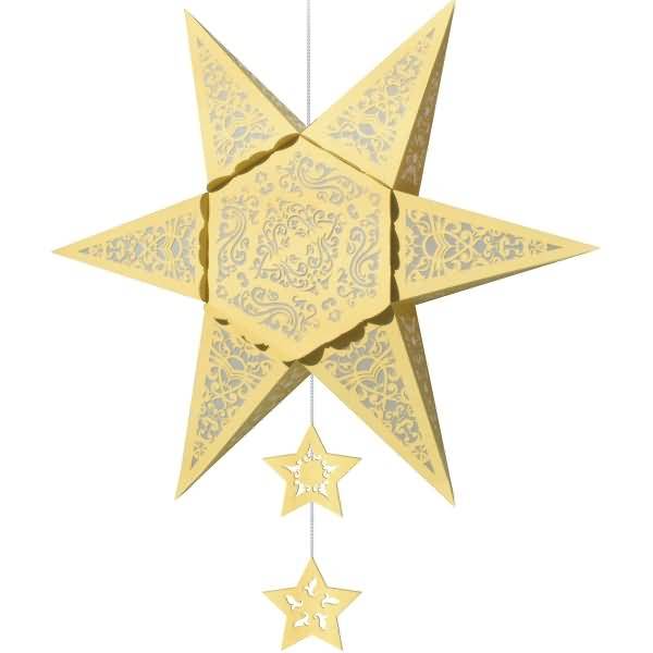 Silhouettenstern Orient 220g/qm gold