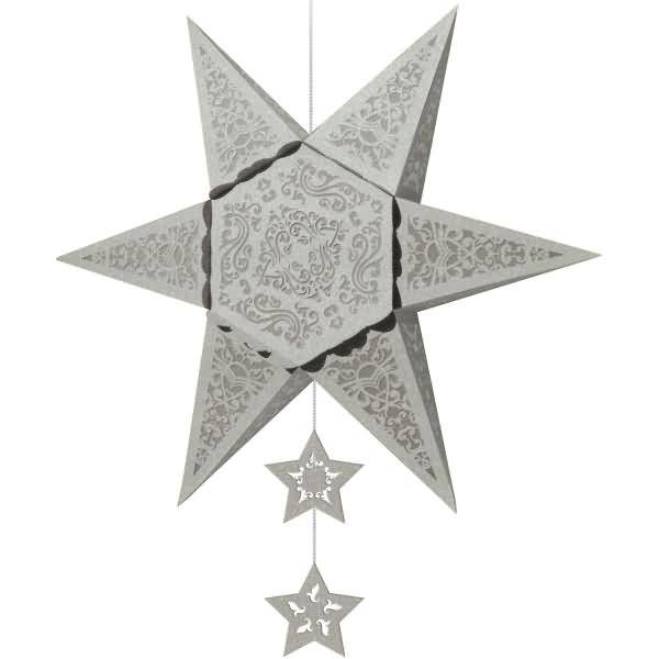Silhouettenstern Orient 220g/qm silber