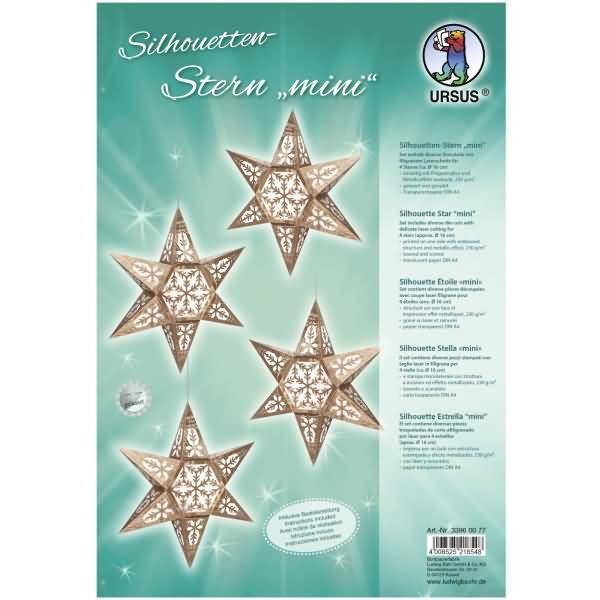 Silhouetten-Stern Mini 230/115g/qm Farbe 77