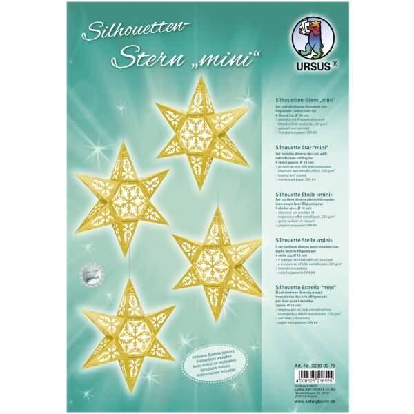 Silhouetten-Stern Mini 230/115g/qm Farbe 79