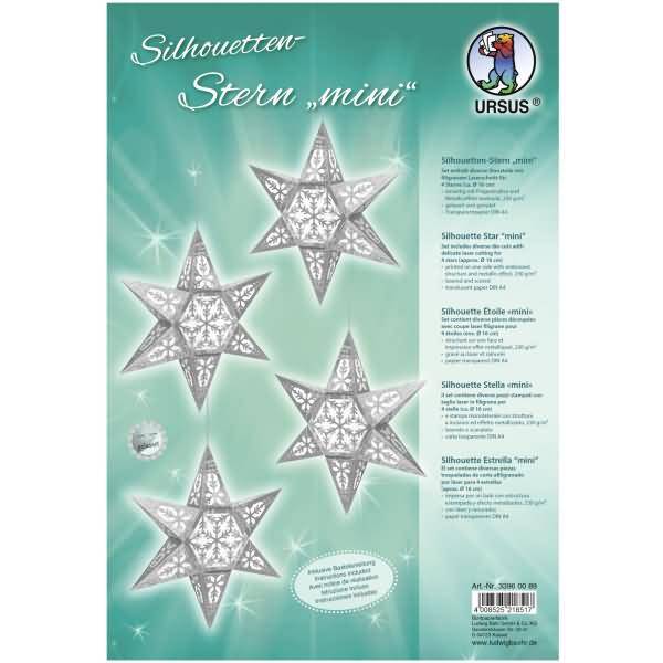 Silhouetten-Stern Mini 230/115g/qm Farbe 89