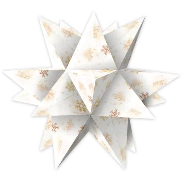 Faltblätter Aurelio Stern Classic Christmas 115g/qm 14,8x14,8cm creme/braun