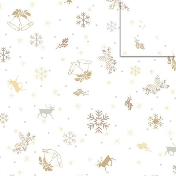 Faltblätter Aurelio Stern Classic Christmas 115g/qm 14,8x14,8cm creme/braun