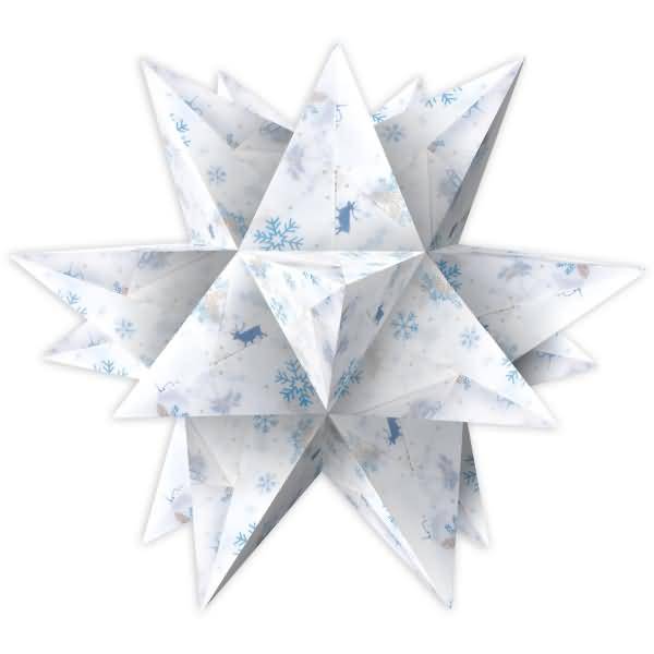 Faltblätter Aurelio Stern Classic Christmas 115g/qm 14,8x14,8cm blau/braun