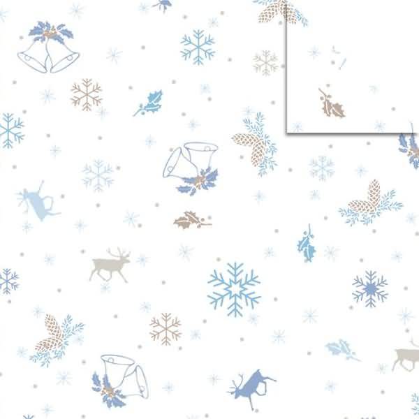Faltblätter Aurelio Stern Classic Christmas 115g/qm 14,8x14,8cm blau/braun