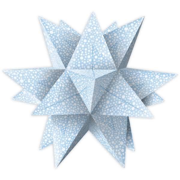 Faltblätter Aurelio Stern Frosty 80g/qm 10x10cm hellblau/weiß