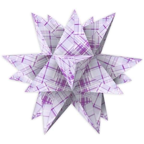 Faltblätter Aurelio Stern Quadri lila 80g/qm 10x10cm lila/hellblau