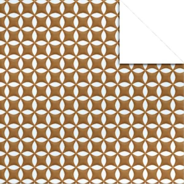 Faltblätter Aurelio Stern Epsilon weiß/kupfer15x15cm