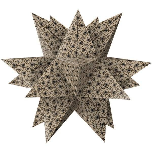 Faltblätter Aurelio Stern Zeta 120g/qm 20x20cm schwarz