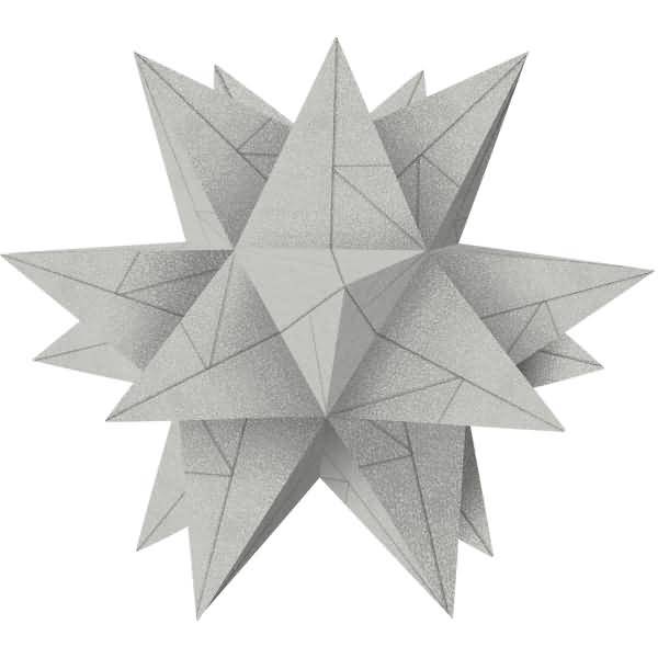 Faltblätter Aurelio stern Starlight 120g/qm silber matt 19,8x19,8cm