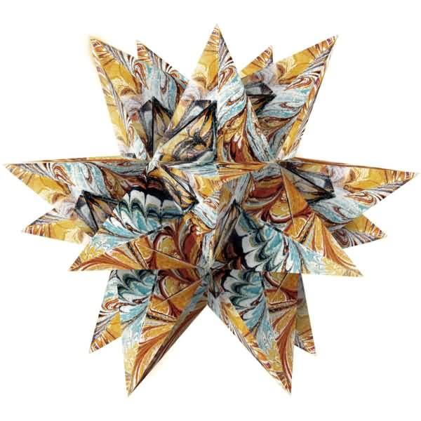 Faltblätter Aurelio Stern Art 115g/qm 14,8x14,8cm braun