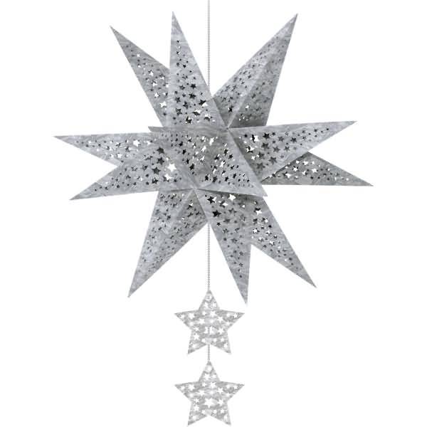 Bastelset Modena-Stern Stars 230g/qm A4 silber