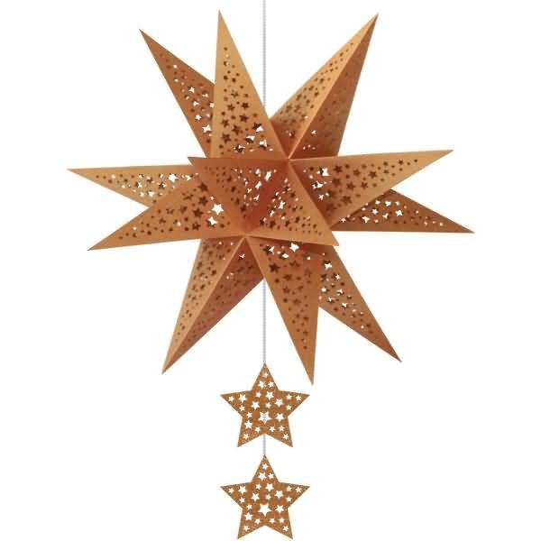 Bastelset Modena-Stern Stars 220G A4 kupfer
