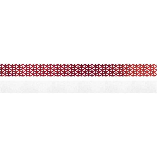 Faltstreifen Fröbelsterne 1,5x45cm weiß/rot