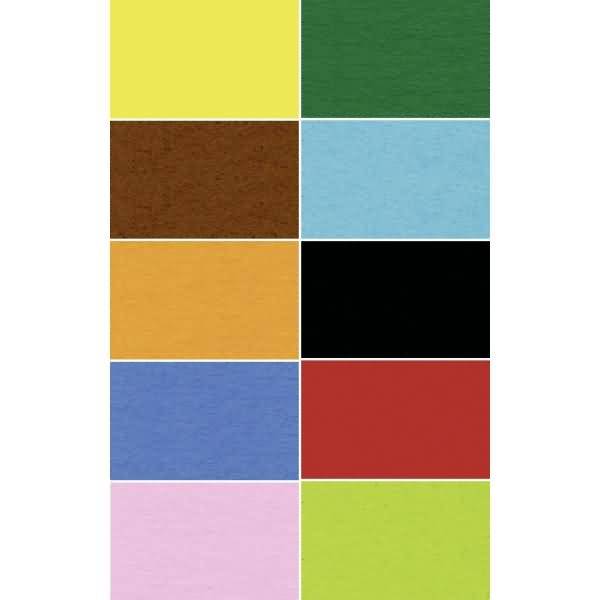 Fotokarton 300g/qm 50x70cm VE=50 Bogen 10 Farben sortiert