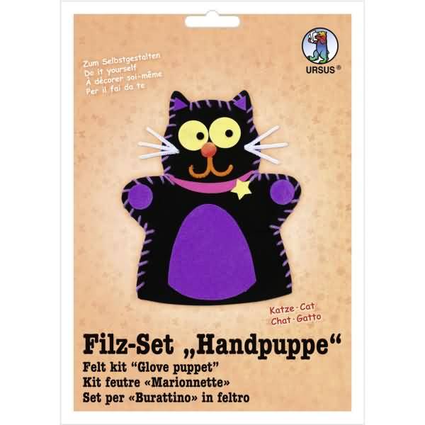 Filzset Handpuppe Katze