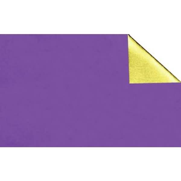 Alu-Bastelfolie Rolle 10mx50cm gold/violett glänzend