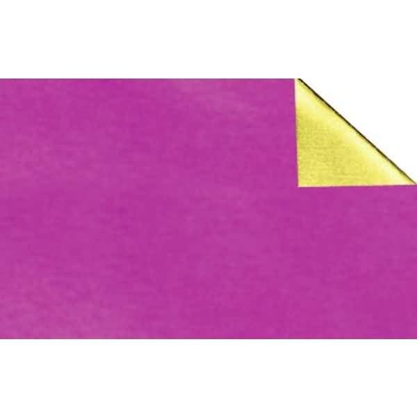 Alu-Bastelfolie Rolle 10mx50cm gold/rosa glänzend