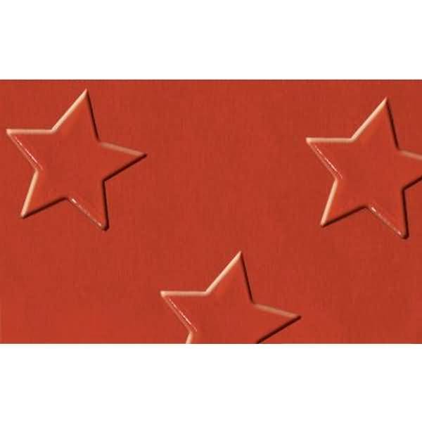 Alu-Sternchenkarton 300g/qm 35x50cm VE=10 Blatt rot